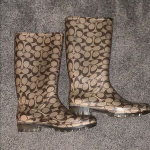 Coach rain boots ☔️
